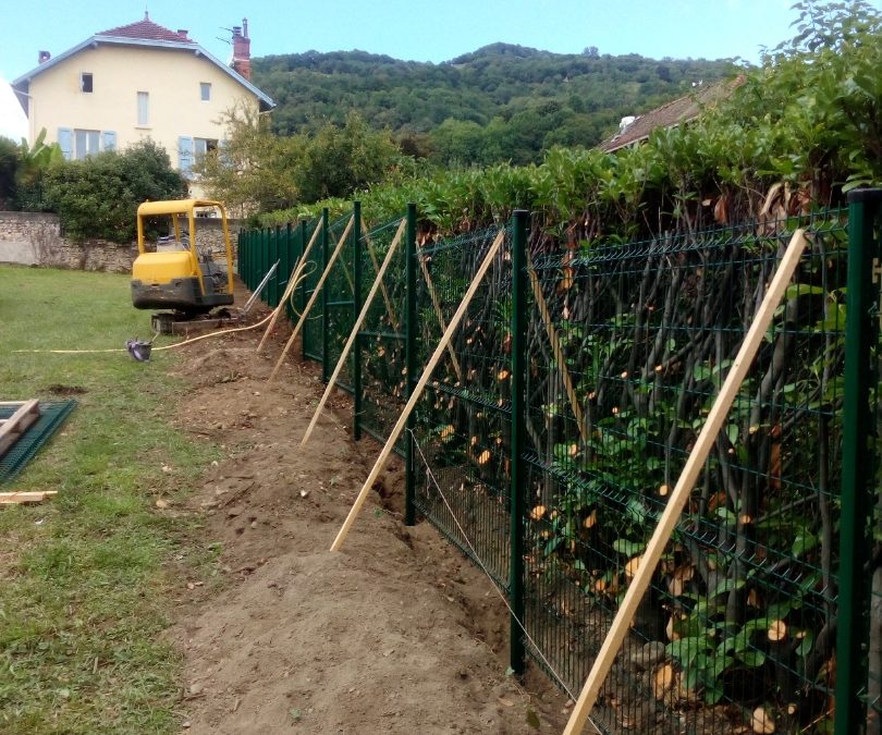 Réalisation d’une clôture rigide à Tullins